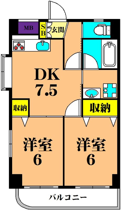 パレスフロラシオンの間取り写真