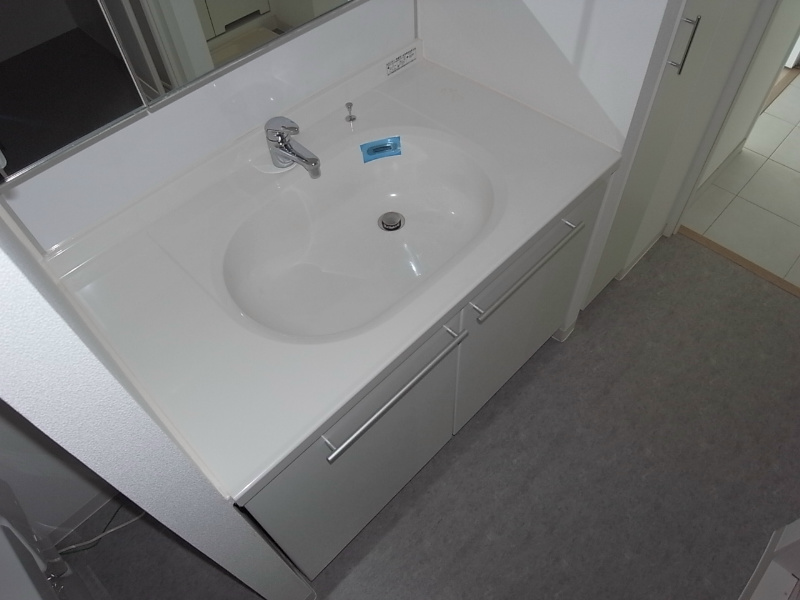 洗面設備　脱衣所　独立洗面台　洗濯機ご用意できます