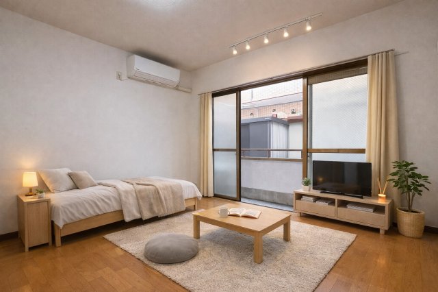 居室・リビング　家具配置イメージ画像です。