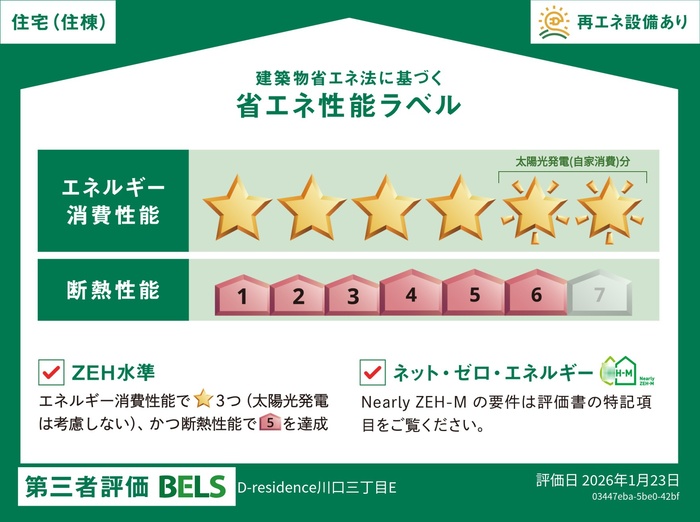 省エネ性能ラベル　住棟