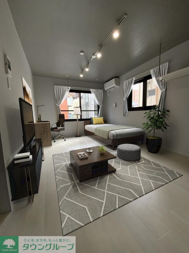 居室・リビング　ヴァーチャルステージング画像です。