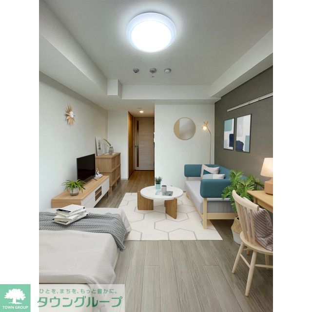 居室・リビング　家具・調度品等はCG加工です。実際の賃貸住居には含まれません