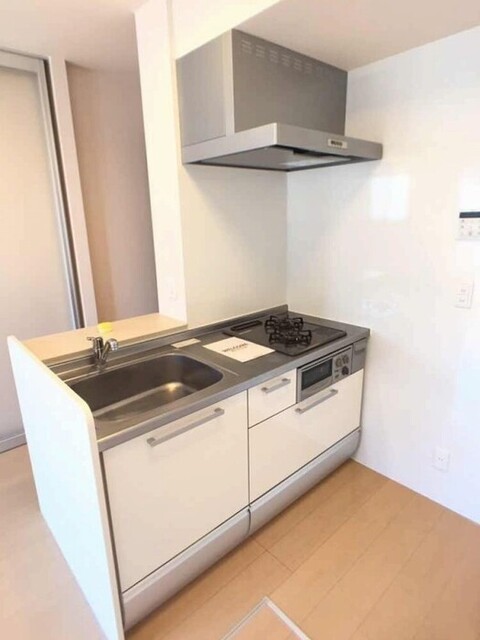 キッチン　ガスコンロ付き対面キッチン