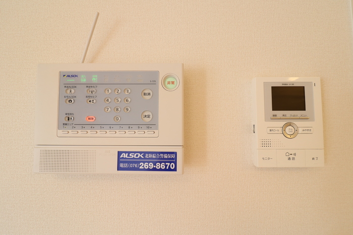 セキュリティ　※写真は１号室の物です