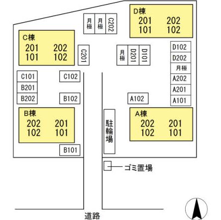 駐車場　駐車場配置図です