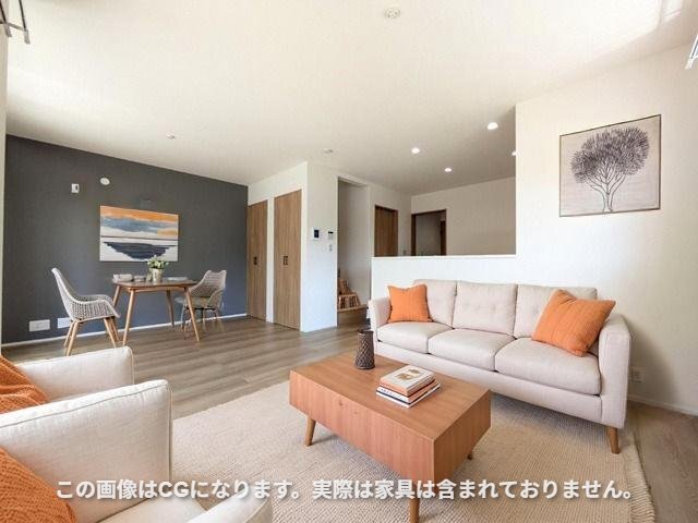 居室・リビング　家具や調度品の画像はＣＧとなります。