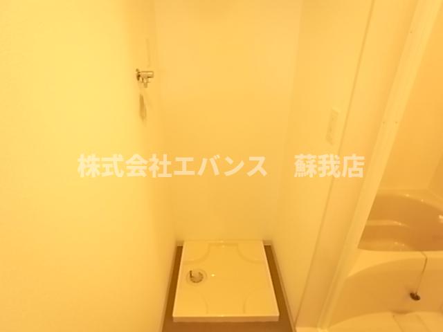 洗面設備　スペースが確保できる洗面所です