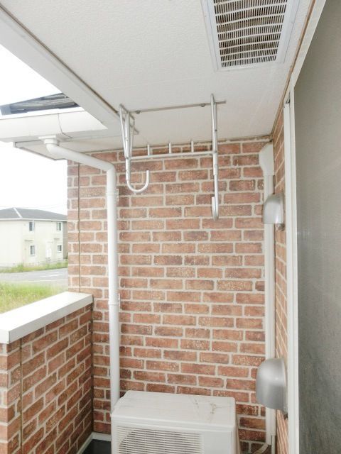 バルコニー　洗濯物もしっかり干せます。