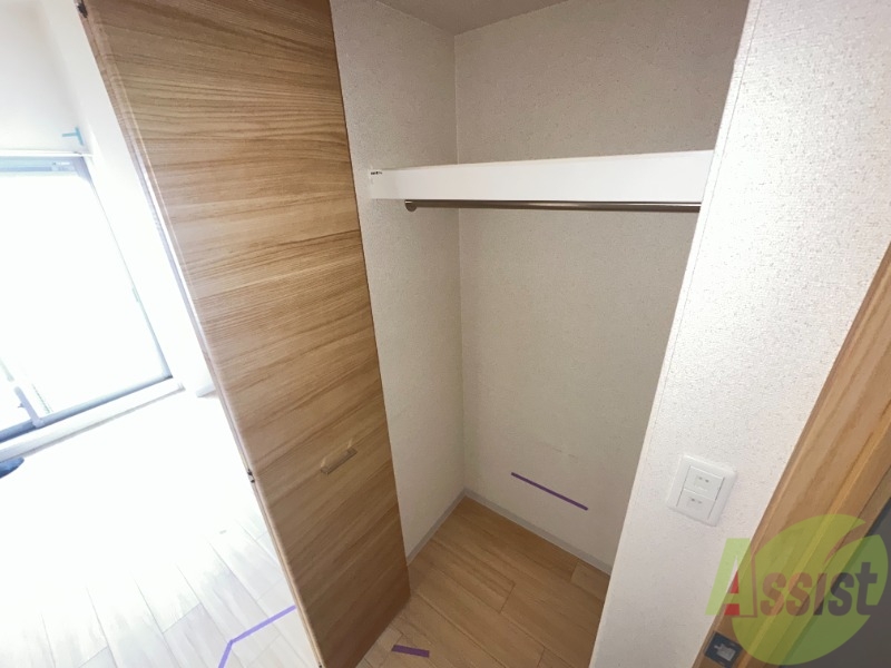 収納　使いやすいクローゼットタイプです。