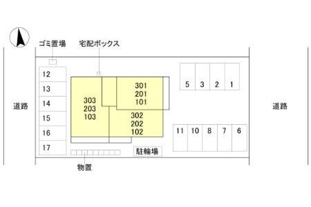 建物外観　配置図