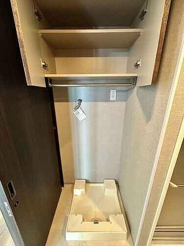 収納　室内洗濯機置場