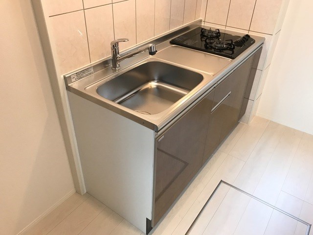 キッチン　独立キッチン、2口コンロ付☆