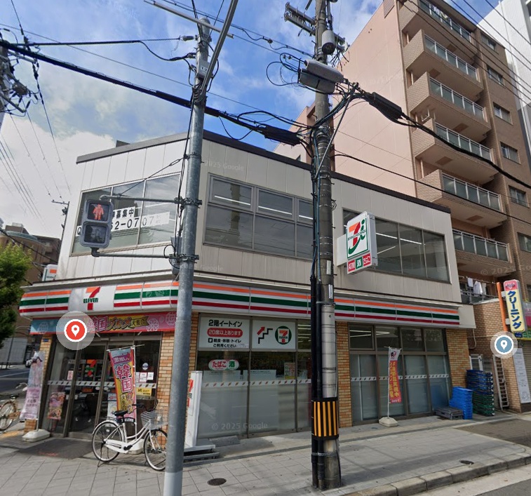 コンビニ　セブンイレブン大阪内久宝寺町4丁目店（コンビニ）まで186m