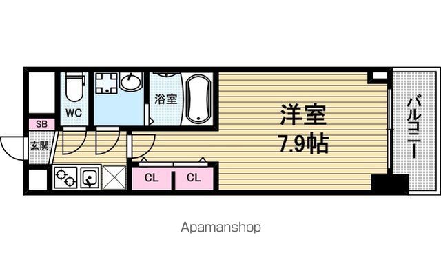 SーRESIDENCE堺筋本町Unoの間取り写真