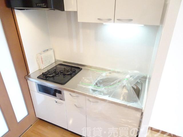 キッチン　２口コンロ＋グリル付きシステムキッチン♪
