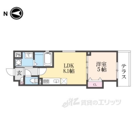 ラモーナ諸福3の間取り写真