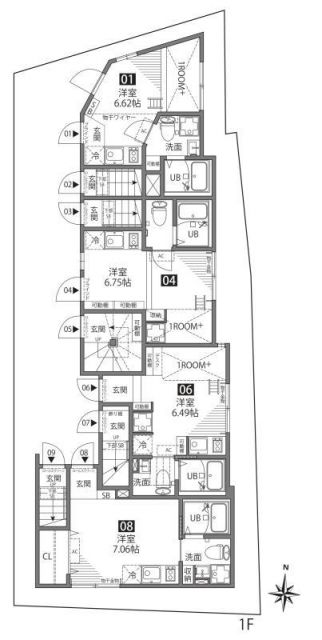 クロシェット笹塚の間取り写真