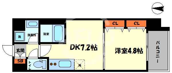 ATKレジデンスなんばの間取り写真