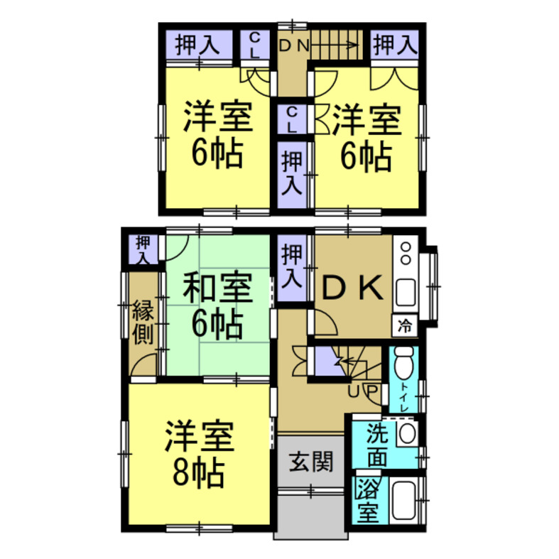 半田市亀崎戸建の間取り写真
