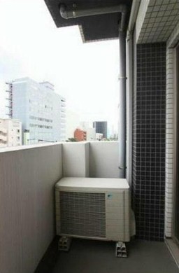 バルコニー　東向きのバルコニー。