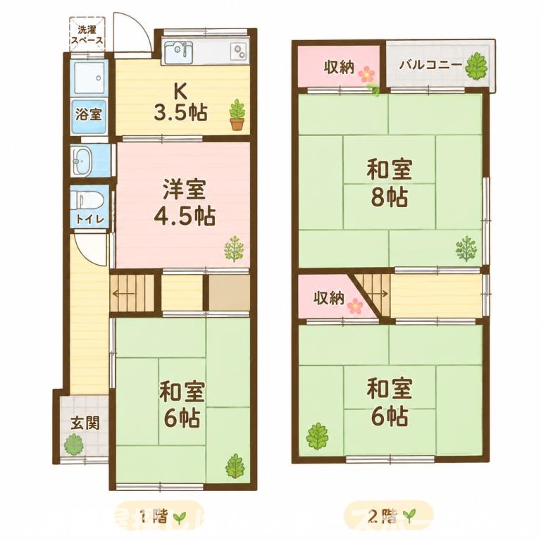 須山町戸建の間取り写真
