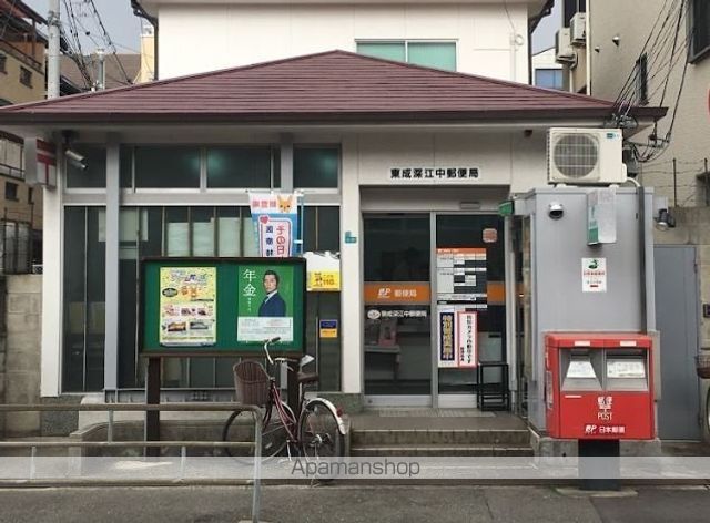 郵便局　東成深江中郵便局（郵便局）まで587m