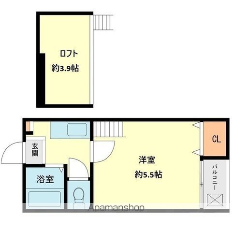 ＪＲ博多南線 博多南駅 徒歩12分 2階建 築28年の間取り写真