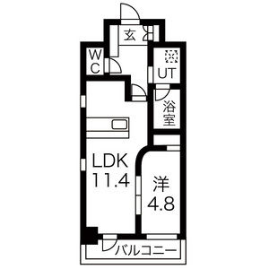 GK fan レジデンスの間取り写真