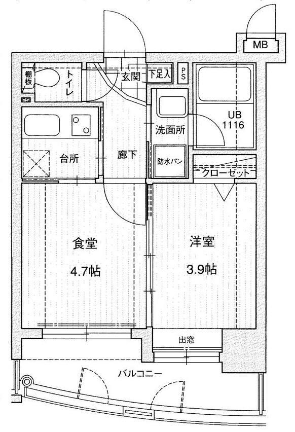 アクタス天神セントラルタワーの間取り写真