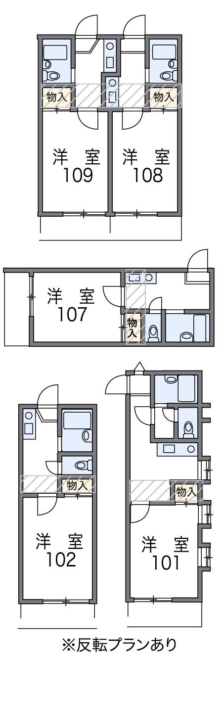 レオパレス姫路の間取り写真