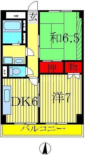 染谷エステートビルの間取り写真