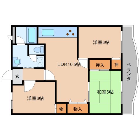 ダルバールやまとの間取り写真