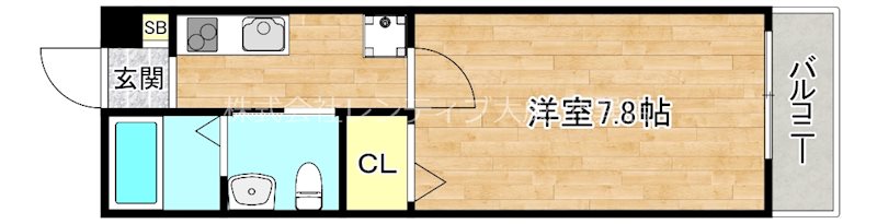 地下鉄千日前線 北巽駅 徒歩4分 3階建 築10年の間取り写真