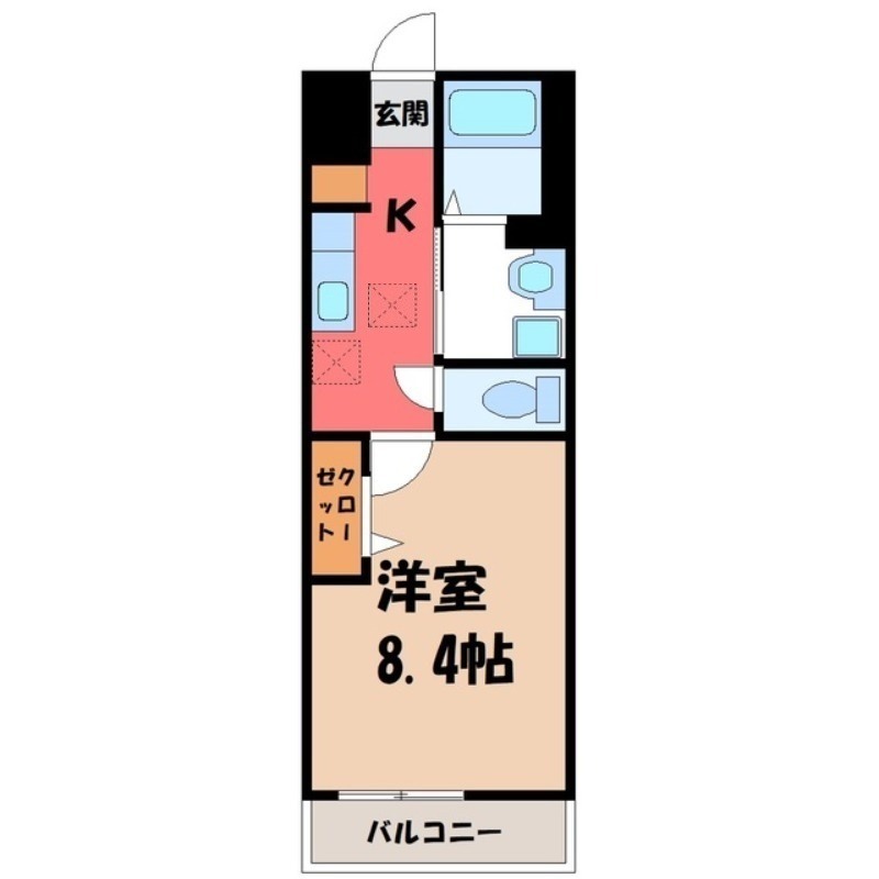 東武日光線 南栗橋駅 2階建 築6年の間取り写真