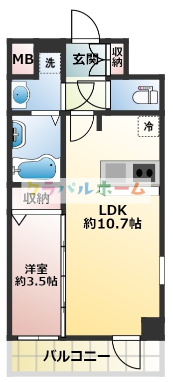 地下鉄御堂筋線 東三国駅 徒歩7分 15階建 築7年の間取り写真