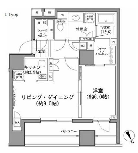 パークハビオ八丁堀の間取り写真