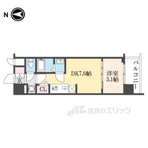 プレサンス京都東寺の間取り写真