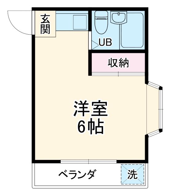 西武池袋線 所沢駅 徒歩8分 3階建 築34年の間取り写真