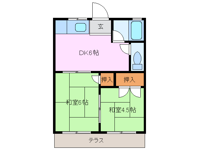 ハイツ追分の間取り