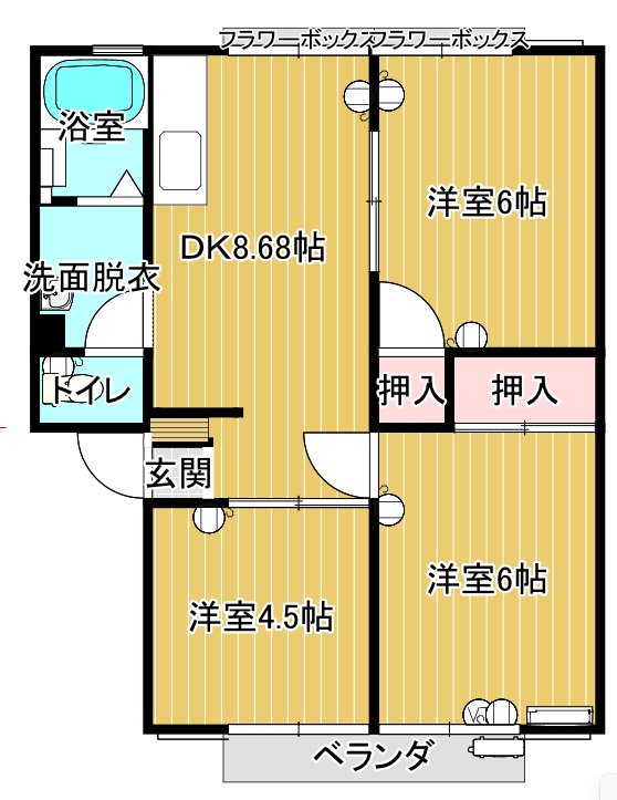 山口県宇部市大字西岐波（アパート）の賃貸物件の外観