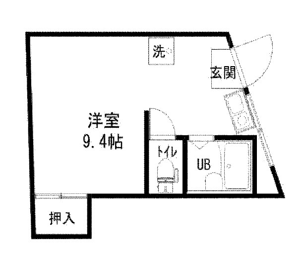 神戸市灘区篠原北町のマンションの間取り