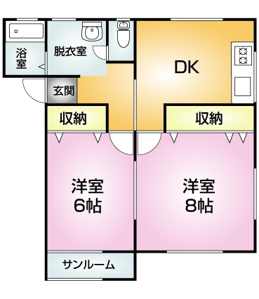 メゾンフルールの間取り