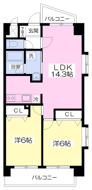 ロールベール南ヶ丘の間取り