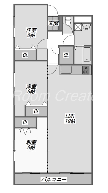 名西郡石井町石井のマンションの間取り