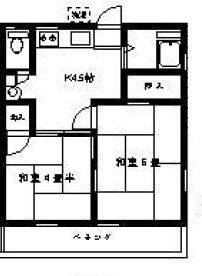 鶴ヶ島市脚折町のアパートの間取り