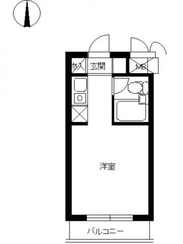 スカイコート元住吉第２の間取り