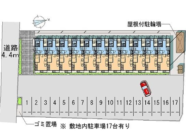 【レオパレス四季の駐車場】