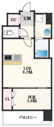 【スワンズシティ大阪エスクレアの間取り】