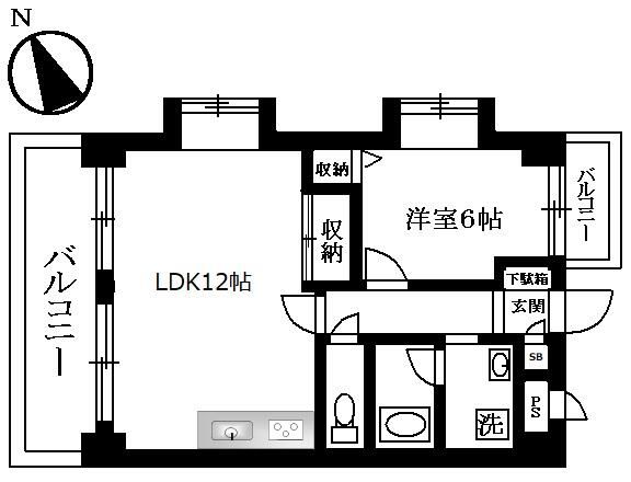 レジデンス二俣川第３の間取り