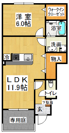 ファミールモノモリの間取り